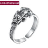 Adjustable Ring 100% Real 925 Sterling Silver Jewelry for men women Vintage Buddha brave troops Lucky Opening Ring 2020 R93