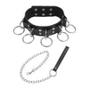 Adult Toys Sexy Punk Chocker Collar PU Leather Chocker Necklace Bondage Cosplay Gothic Jewelry Harajuku with Traction Chains