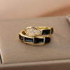 Aesthetic Enamel Rings For Women Adjustable Drip Oil Colorful Snake Ring 2023 Trend Animal Jewerly Wedding Gift Bijoux Femme