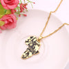 Africa Map Pendant Necklace for Women/Men Ethiopian Jewelry  African Maps Hiphop Necklace Supplies