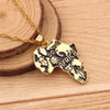 Africa Map Pendant Necklace for Women/Men Ethiopian Jewelry  African Maps Hiphop Necklace Supplies