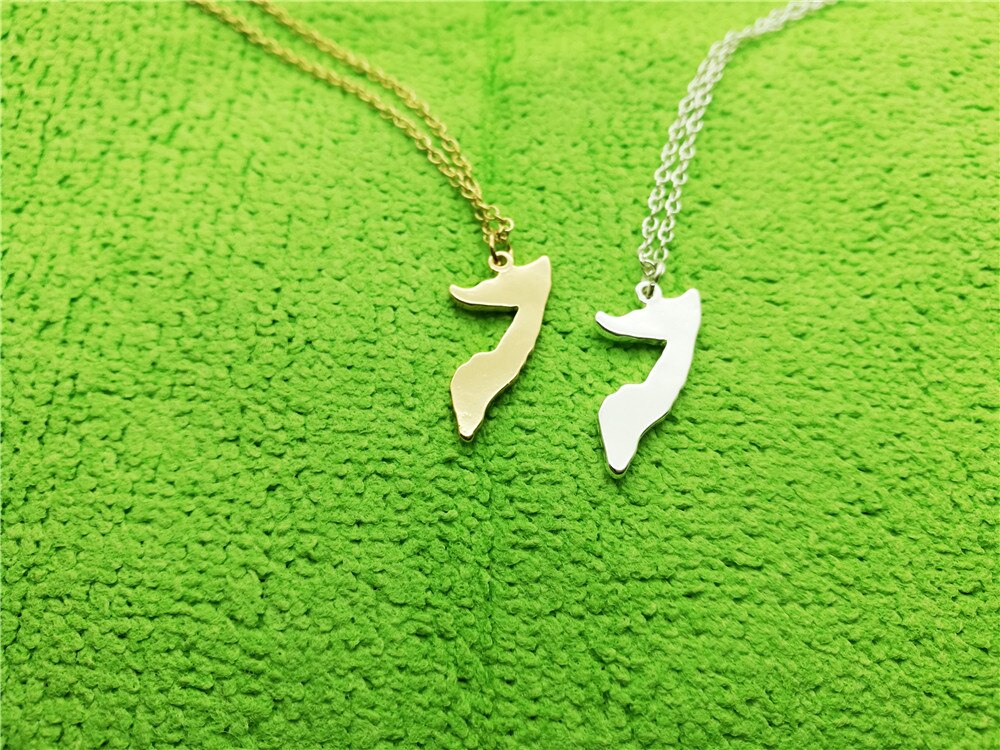 African Country Map Somalia Necklace Charm Pendant Outline Pride Island Necklaces for Souvenir Gift Geographic map jewelry