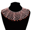 African Ethnic Handmade Resin Bead Bib Egyptian Boho Necklace Collar Women Dress Statement Choker Accessories Halloween Jewelry