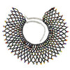 African Ethnic Handmade Resin Bead Bib Egyptian Boho Necklace Collar Women Dress Statement Choker Accessories Halloween Jewelry
