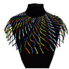 African Ethnic Resin Beaded Necklaces for Women Bohemia Statement Collar Choker Necklaces Lady Gift Gypsy Tribal Jewelry Gift