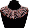 African Ethnic Resin Beaded Necklaces for Women Bohemia Statement Collar Choker Necklaces Lady Gift Gypsy Tribal Jewelry Gift