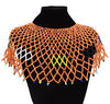 African Ethnic Resin Beaded Necklaces for Women Bohemia Statement Collar Choker Necklaces Lady Gift Gypsy Tribal Jewelry Gift