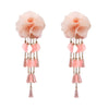 African Fashion Hot Sale Crystal Tassel Earrings Holid Style Design Charm Women Birthd Prom Party Exquisite Handmade Jewelry