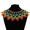 African Multicolors Resin Beads Choker Necklaces for Women Boho Big Tribal Collar Statement Necklace Tribal Party Jewelry Gift
