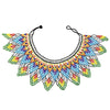 African Multicolors Resin Beads Choker Necklaces for Women Boho Big Tribal Collar Statement Necklace Tribal Party Jewelry Gift