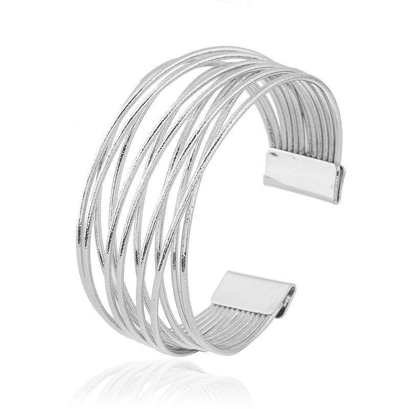 African New Fashion Creative Design Women's Wedding Party 18k Gold Bracelet Birthd Party Gift Accessories Jewelry