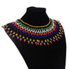 African Nigerian Colorful Resin Bead Multilayer Link Chain Necklaces Choker Collar For Bride India Tribal Zulu Statement Jewelry