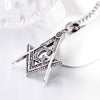 Ag Freemasonry Pendant Necklace Men's Women's Necklace Metal Retro Religion Accessories Party Jewelry