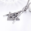 Ag Freemasonry Pendant Necklace Men's Women's Necklace Metal Retro Religion Accessories Party Jewelry