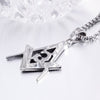 Ag Freemasonry Pendant Necklace Men's Women's Necklace Metal Retro Religion Accessories Party Jewelry