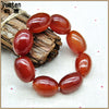 Agate Bracelet Crystal Natural Ruby Beads Robijn Red Agate Stones Ruby Jewelry Bead Bracelete Feminino Masculino Charm HOT