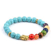 Agate Bracelet Men Fashion 7 Chakra Healing Beaded Lava Stone Bracelet Buddha Bracelet Bangle Women Jewelry