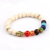 Agate Bracelet Men Fashion 7 Chakra Healing Beaded Lava Stone Bracelet Buddha Bracelet Bangle Women Jewelry