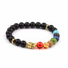 Agate Bracelet Men Fashion 7 Chakra Healing Beaded Lava Stone Bracelet Buddha Bracelet Bangle Women Jewelry