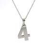 Age Jewelry Stainless Steel Arabic Numerals Number 0 - 9 Pendant Short Necklace