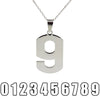 Age Jewelry Stainless Steel Arabic Numerals Number 0 - 9 Pendant Short Necklace