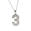 Age Jewelry Stainless Steel Arabic Numerals Number 0 - 9 Pendant Short Necklace