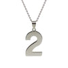 Age Jewelry Stainless Steel Arabic Numerals Number 0 - 9 Pendant Short Necklace