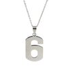 Age Jewelry Stainless Steel Arabic Numerals Number 0 - 9 Pendant Short Necklace