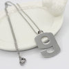 Age Jewelry Stainless Steel Arabic Numerals Number 0 - 9 Pendant Short Necklace