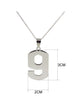 Age Jewelry Stainless Steel Arabic Numerals Number 0 - 9 Pendant Short Necklace