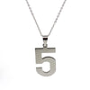 Age Jewelry Stainless Steel Arabic Numerals Number 0 - 9 Pendant Short Necklace