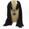 Ahmed Autumn and Winter Resin Geometric Alloy Pendant Scarf Necklace Ethnic Scarve Collar Bijoux Jewelry for Women