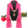 Ahmed Bali Yarn Ethnic Beads Tassel Scarf With Gold Peacock Pendant Fringe Long Scarf Necklace For Women Jewelry Accessories