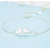 Brand Bird Simple Pure S925 Bracelet for Women Girl Lovely 925 Sliver Bracelet Valentines Gift Jewelry Bracciali Donna