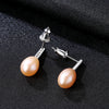 Brand Earring for Women Silver 925 Jewelry Female Natural Pearl Studs Earrings Oorbellen Voor Vrouwen Aretes De Mujer