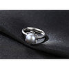 Brand Fashion Resizable Women Rings 8-8.5mm Pearl with 925 Sterling Silver Flower Female Beautiful Ring Gifts