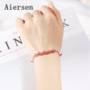 Fashion Strawberry Quartz Bracelet S925 Silver Jewelry Girls Chic Bracelets 2020 Korea Style Cute Pulseiras Femininas