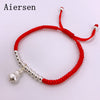 Handmade 925 Sterling Silve Lucky Bag Pendant Lucky Red Rope Braceletfas Hion Accessories Women's Men Bangle