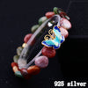 Love Heart Jade Opal Bracelet for Women 925 Sterling Silver Butterfly Handmade Ladies Statement Bracelets S925 Jewelry