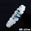 Love Heart Jade Opal Bracelet for Women 925 Sterling Silver Butterfly Handmade Ladies Statement Bracelets S925 Jewelry