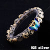 Love Heart Jade Opal Bracelet for Women 925 Sterling Silver Butterfly Handmade Ladies Statement Bracelets S925 Jewelry