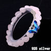 Love Heart Jade Opal Bracelet for Women 925 Sterling Silver Butterfly Handmade Ladies Statement Bracelets S925 Jewelry