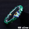Love Heart Jade Opal Bracelet for Women 925 Sterling Silver Butterfly Handmade Ladies Statement Bracelets S925 Jewelry