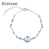 New Women 2020 Genuine S925 Gemstone Bracelet Nature Moonstone 925 Silver Fine Jewelry Pulseras Mujer Bracelet Homme