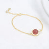 Original Women's Bracelet Nature Strawberry Quartz Real 925 Silver Jewelry Beauty Girls Bracelets Bracciali Donna 2020