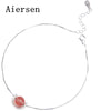 Pure S925 Bracelet for Women Charm Pink Crystals 2020 New Fashion Valentines Gift Fine Jewelry Gemstone Listing