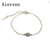 Women Fine Jewelry Genuine Silver 925 Hand Bracelet Blue Shell Eyes Bracelets S925 Lucky Bracelets Devil Eye