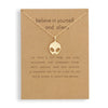 Alien Pendant Chain Necklace Believe In Yourself Clavicle Necklace For Women