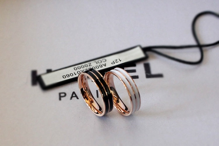 Aliexpress   fashion women men love ring shiny enamel rings white/yellow/wgold plated rings engagement ring bague jewelry