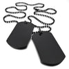 Alloy Pendant Necklace Pendant Silver Double Dog Tag plate Army Biker Chain Necklace Man Woman